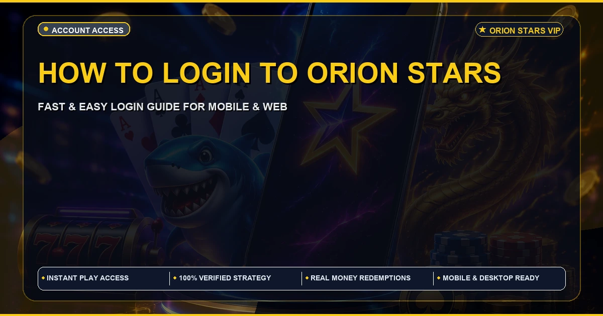 How to login to Orion Stars | Step by Step Access Guide